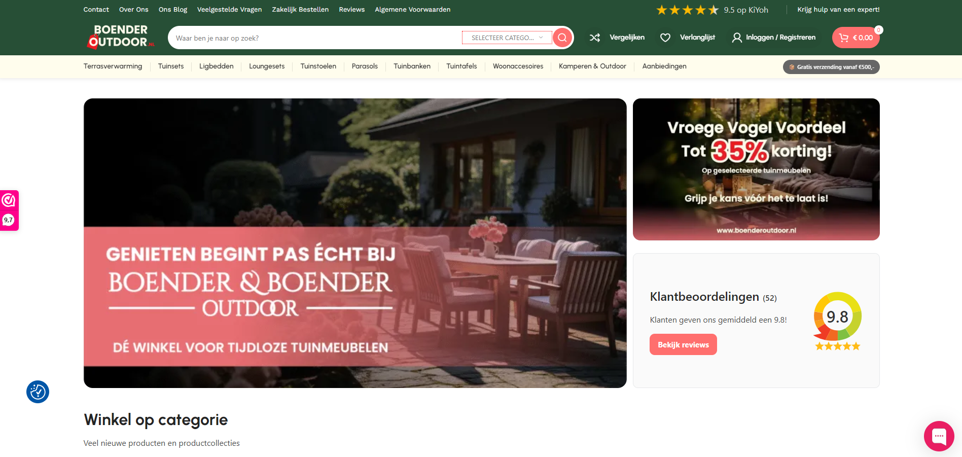 Boender Outdoor homepage
