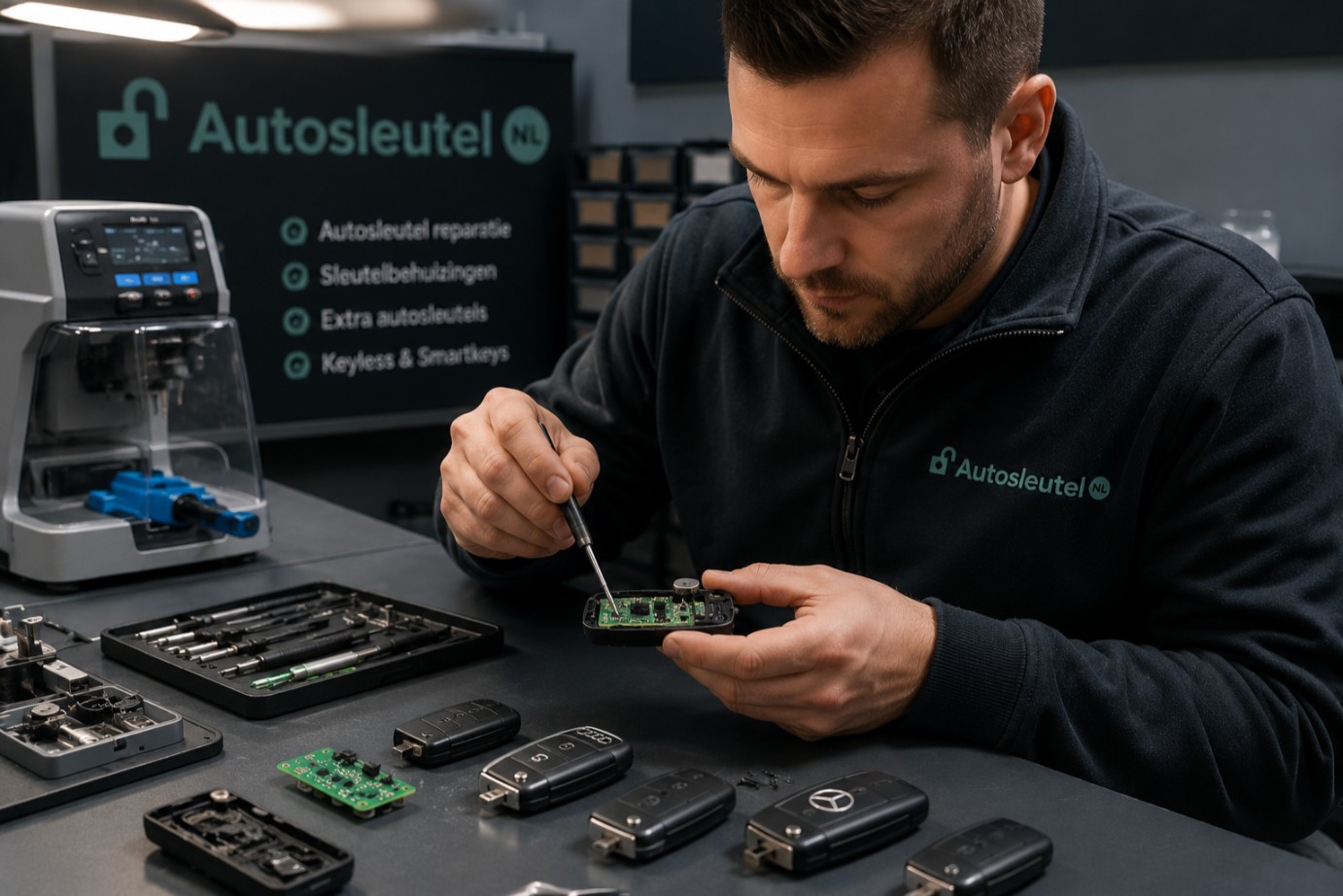 Slotenmaker van auto-sleutel.nl aan het werk1